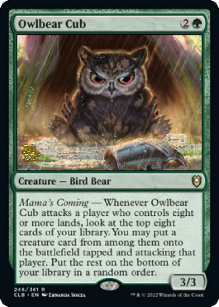 Owlbear Cub 246 (Prerelease Cards)  - Foil | Good Games Adelaide SA