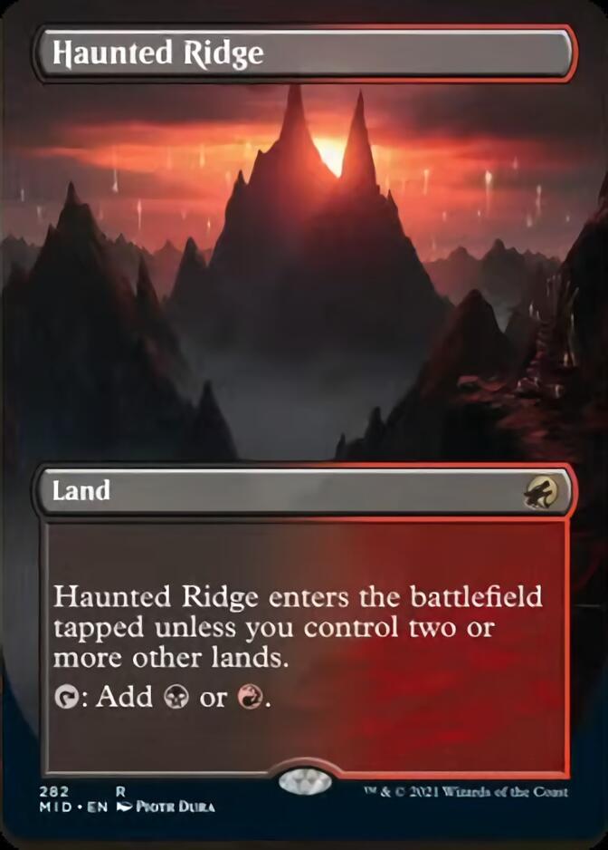Haunted Ridge (Borderless) [Innistrad: Midnight Hunt] | Good Games Adelaide SA