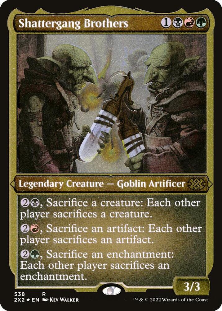 Shattergang Brothers Foil Etched 538 (Double Masters 2022)  - Foil | Good Games Adelaide SA