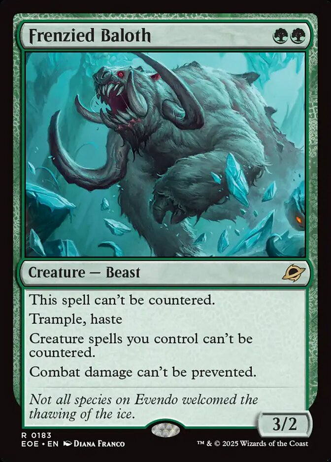 Frenzied Baloth 183 (Edge of Eternities)  - Foil | Good Games Adelaide SA