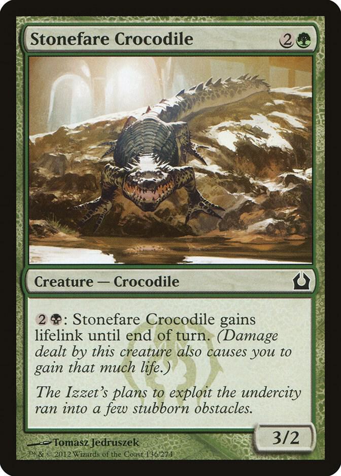 Stonefare Crocodile 136 (Return to Ravnica)  - Foil | Good Games Adelaide SA