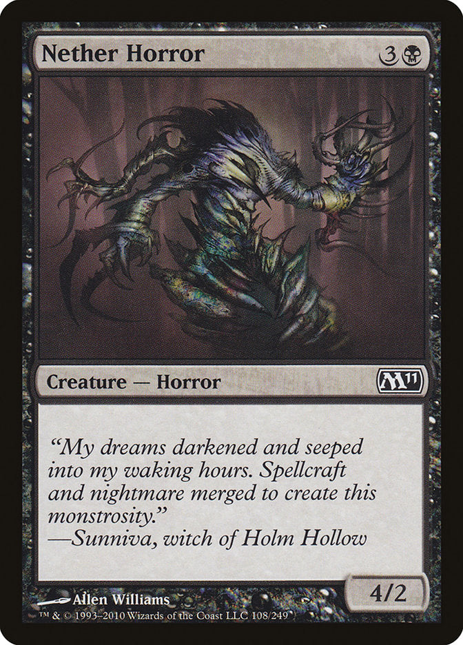 Nether Horror 108 (Magic 2011 (M11))  - Foil | Good Games Adelaide SA