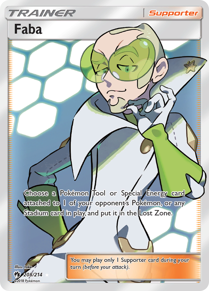 Faba (208/214) [Sun & Moon: Lost Thunder] | Good Games Adelaide SA