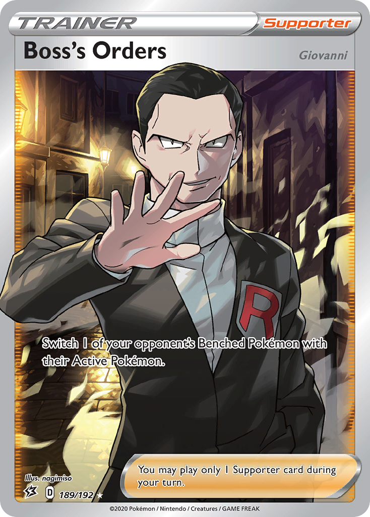 Boss's Orders (189/192) (Giovanni) [Sword & Shield: Rebel Clash] | Good Games Adelaide SA