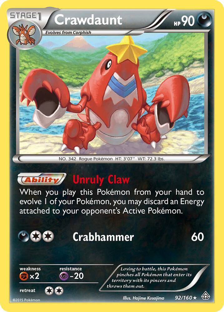 Crawdaunt 92/160 (XY - Primal Clash)  - Holofoil | Good Games Adelaide SA