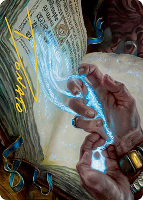 Mystic Redaction Art Card Gold Stamped Signature 16 (Art Series: Modern Horizons 2)  | Good Games Adelaide SA