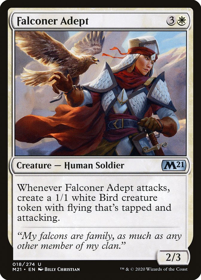 Falconer Adept 18 (Core Set 2021)  - Foil | Good Games Adelaide SA