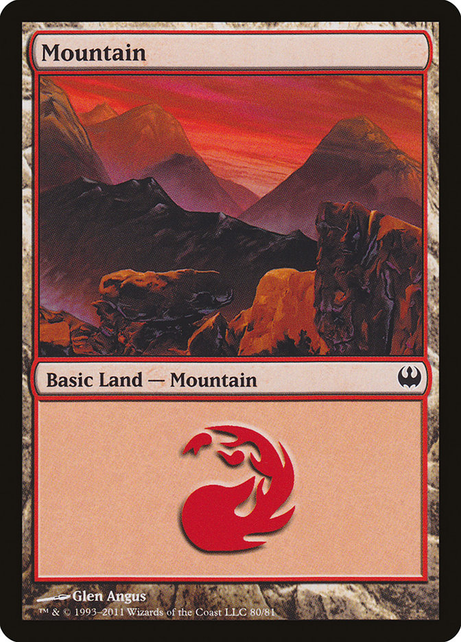Mountain (80) [Duel Decks: Knights vs. Dragons] | Good Games Adelaide SA