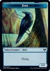 Bird (005) // Soldier Double-sided Token [Kaldheim Commander Tokens] | Good Games Adelaide SA