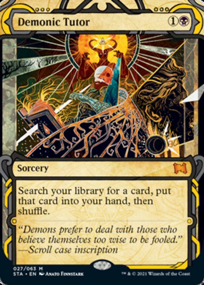 Demonic Tutor (Etched Foil) [Strixhaven Mystical Archive] | Good Games Adelaide SA