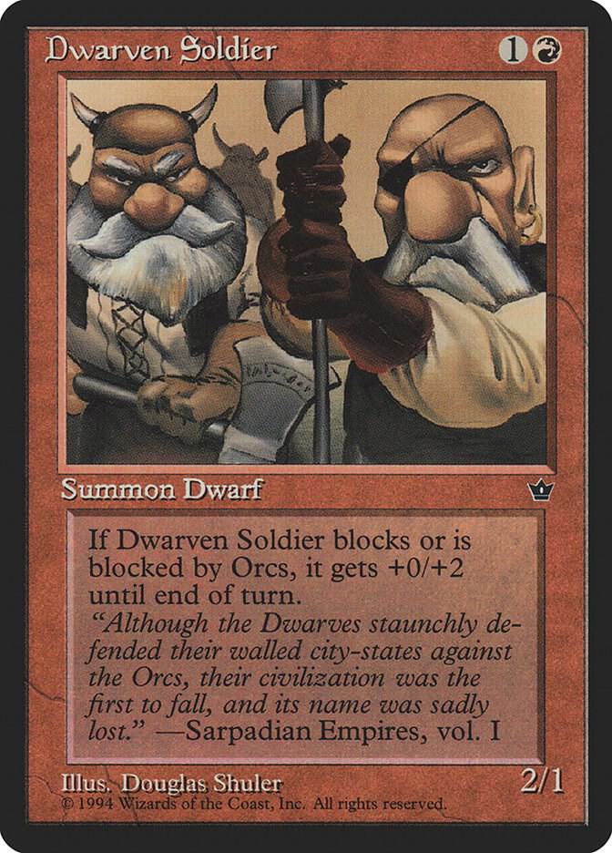 Dwarven Soldier  (Fallen Empires)  | Good Games Adelaide SA