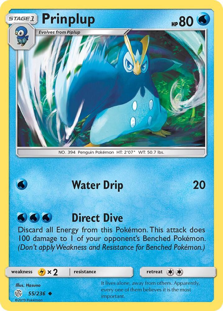 Prinplup 55/236 (SM - Cosmic Eclipse)  | Good Games Adelaide SA