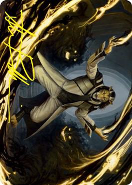 Leonin Lightscribe Art Card Gold Stamped Signature 3 (Art Series: Strixhaven)  | Good Games Adelaide SA