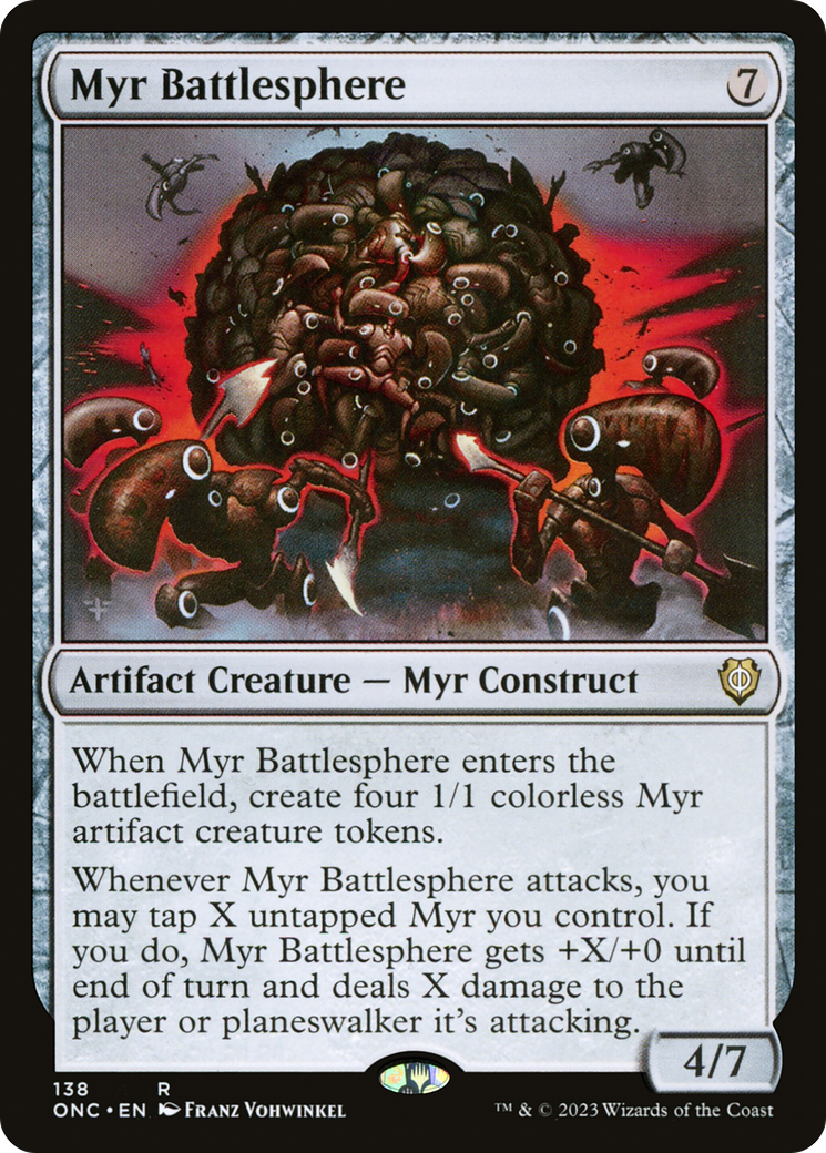 Myr Battlesphere [Phyrexia: All Will Be One Commander] | Good Games Adelaide SA
