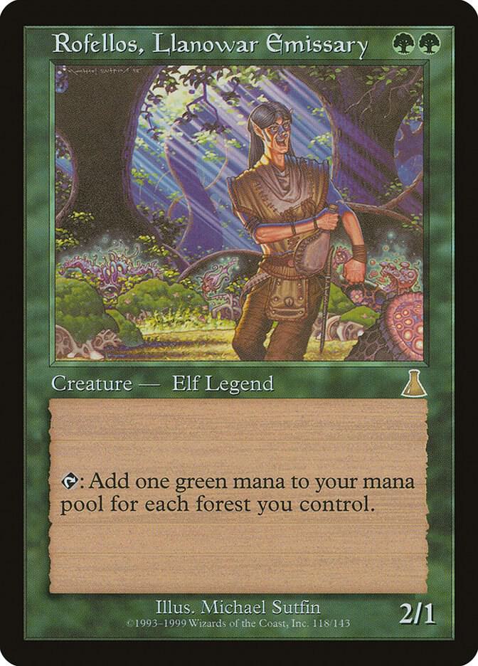 Rofellos, Llanowar Emissary 118 (Urza's Destiny)  - Foil | Good Games Adelaide SA