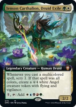 Jenson Carthalion Druid Exile Extended Art 78 (Commander: Dominaria United)  - Foil | Good Games Adelaide SA