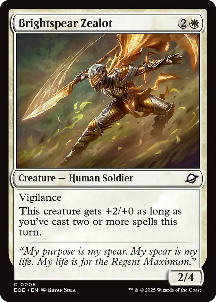 Brightspear Zealot [Edge of Eternities] | Good Games Adelaide SA