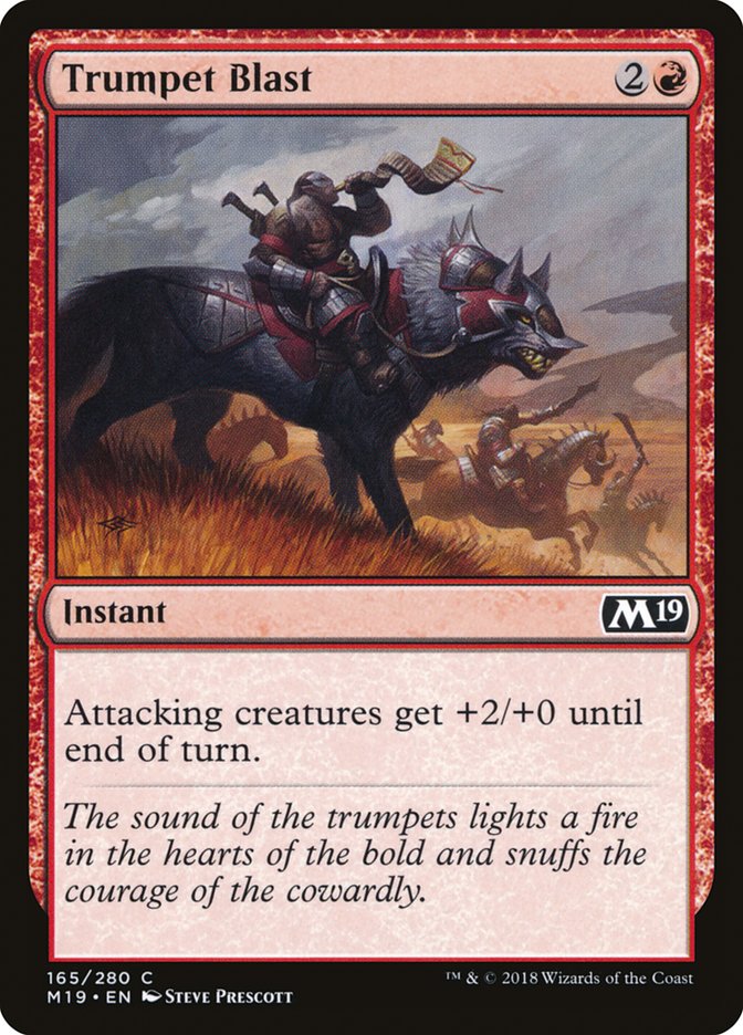 Trumpet Blast 165 (Core Set 2019)  - Foil | Good Games Adelaide SA