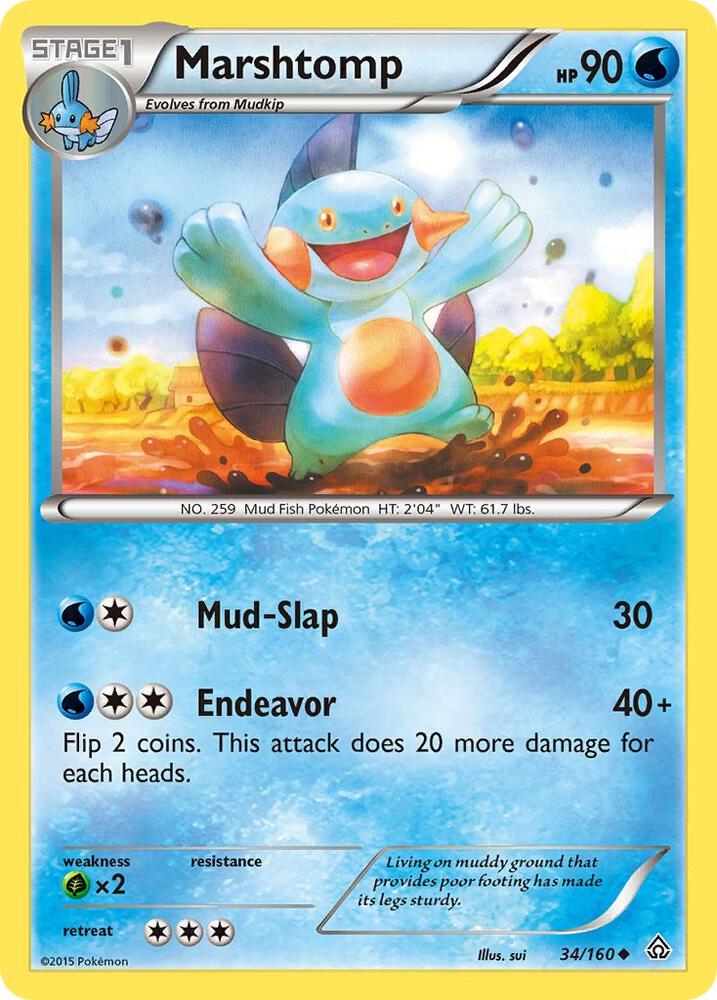 Marshtomp 34/160 (XY - Primal Clash)  | Good Games Adelaide SA