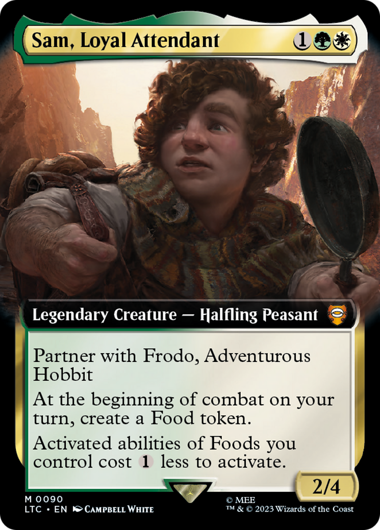 Sam, Loyal Attendant (Extended Art) [The Lord of the Rings: Tales of Middle-Earth Commander] | Good Games Adelaide SA