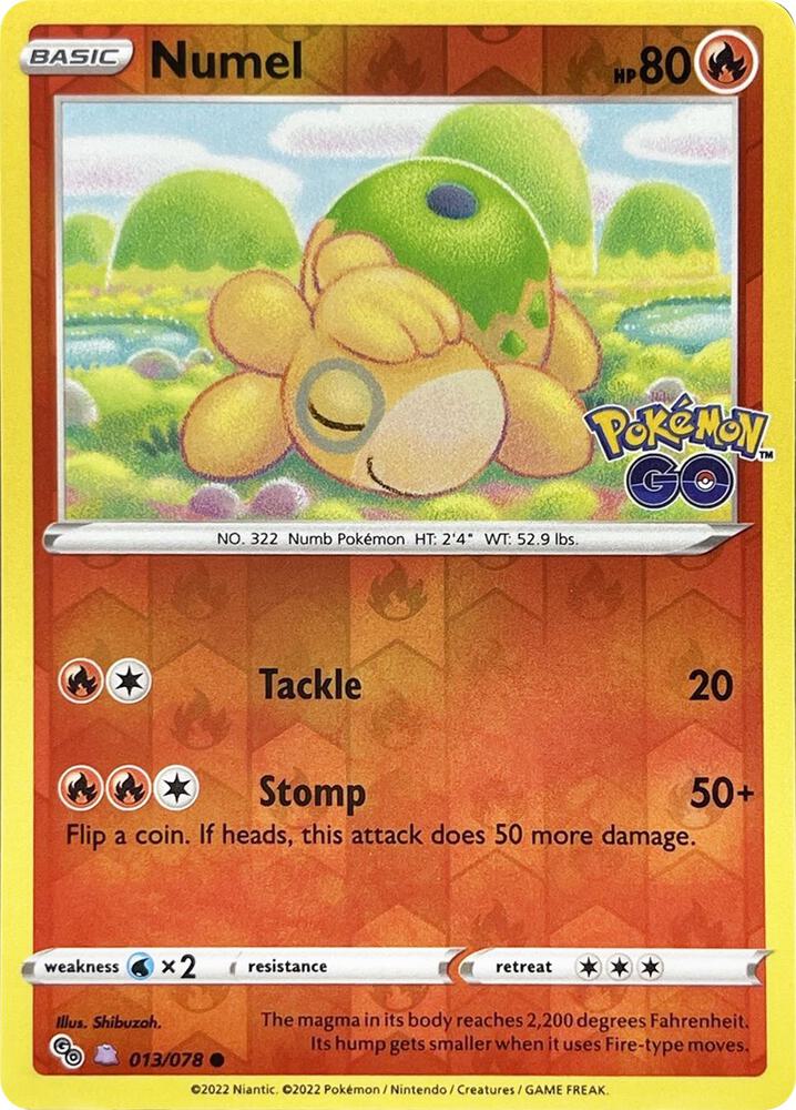 Numel Peelable Ditto 013/078 (Pokemon GO)  - Reverse Holofoil | Good Games Adelaide SA