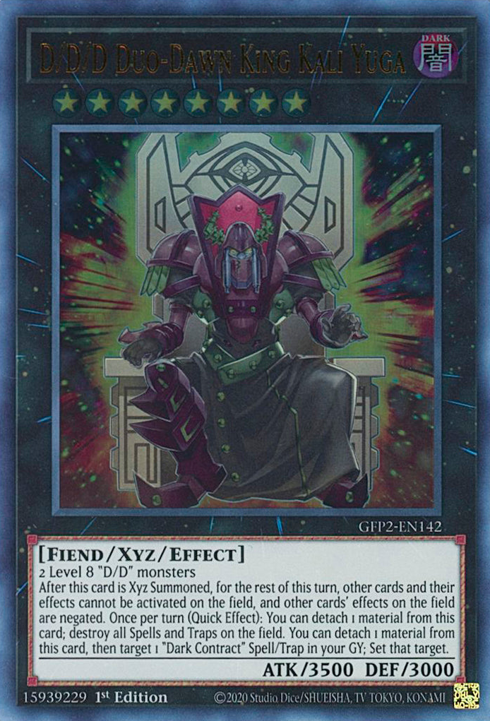 D/D/D Duo-Dawn King Kali Yuga [GFP2-EN142] Ultra Rare | Good Games Adelaide SA