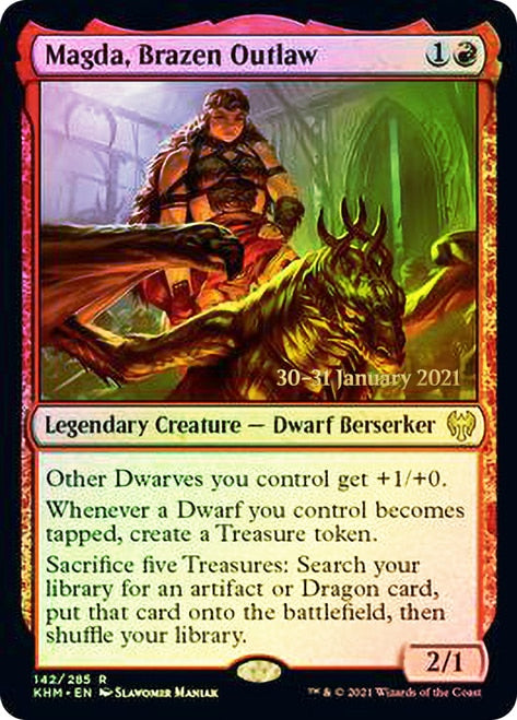 Magda, Brazen Outlaw  [Kaldheim Prerelease Promos] | Good Games Adelaide SA
