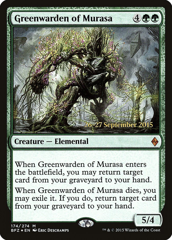 Greenwarden of Murasa [Battle for Zendikar Promos] | Good Games Adelaide SA