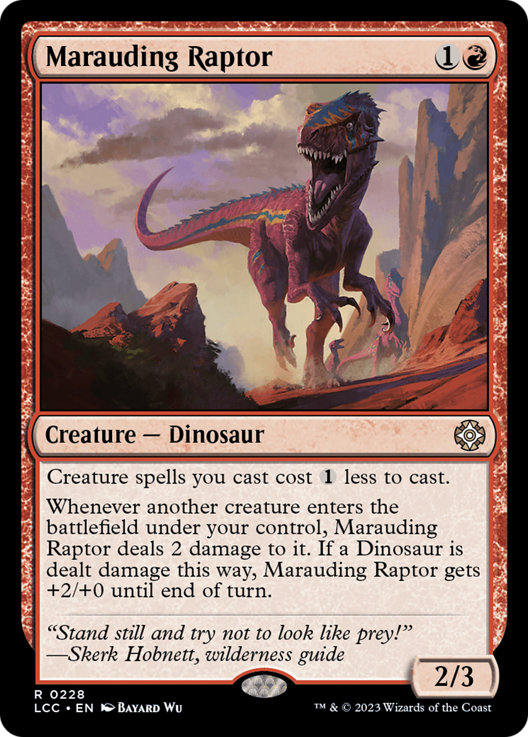 Marauding Raptor [The Lost Caverns of Ixalan Commander] | Good Games Adelaide SA