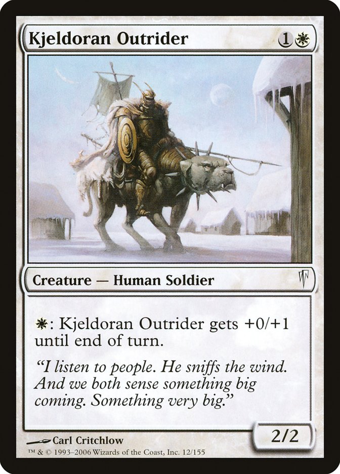 Kjeldoran Outrider 12 (Coldsnap)  - Foil | Good Games Adelaide SA
