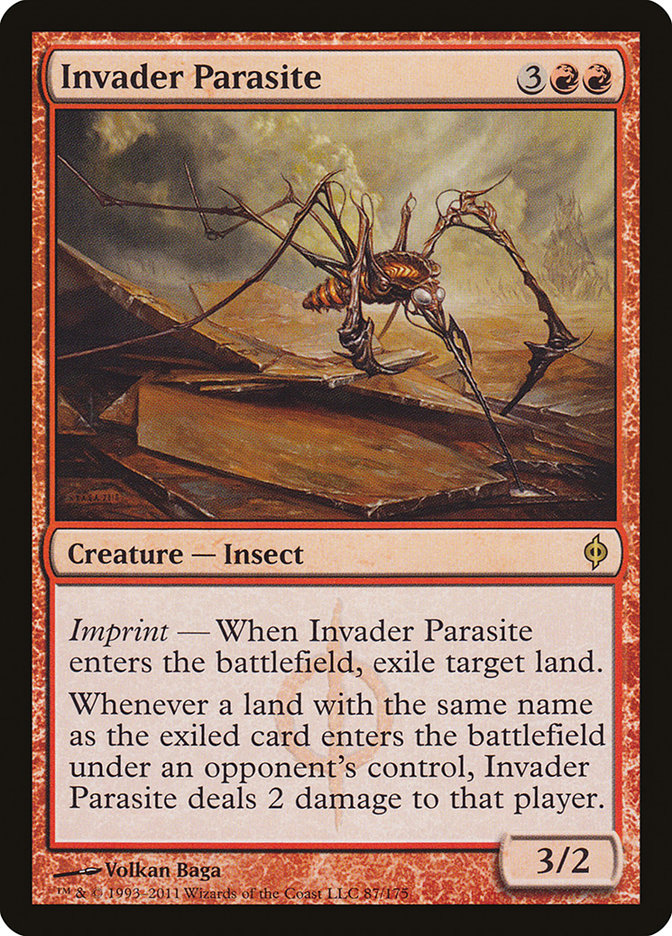Invader Parasite 87 (New Phyrexia)  - Foil | Good Games Adelaide SA