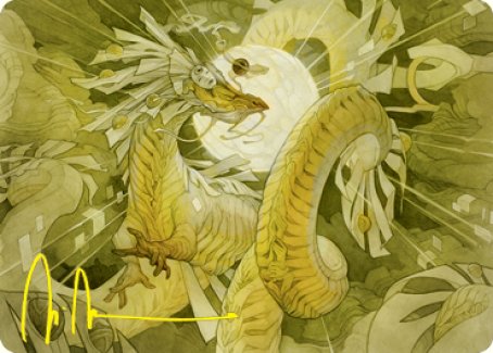 Brilliant Restoration Art Card (Gold-Stamped Signature) [Kamigawa: Neon Dynasty Art Series] | Good Games Adelaide SA