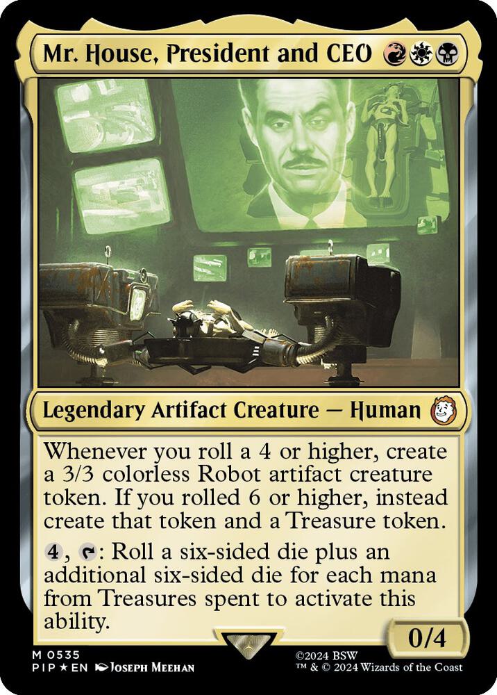 Mr. House, President and CEO 535 (Universes Beyond: Fallout)  - Foil | Good Games Adelaide SA