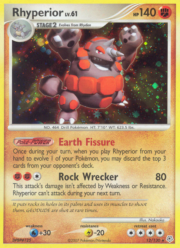 Rhyperior (12/130) [Diamond & Pearl: Base Set] | Good Games Adelaide SA