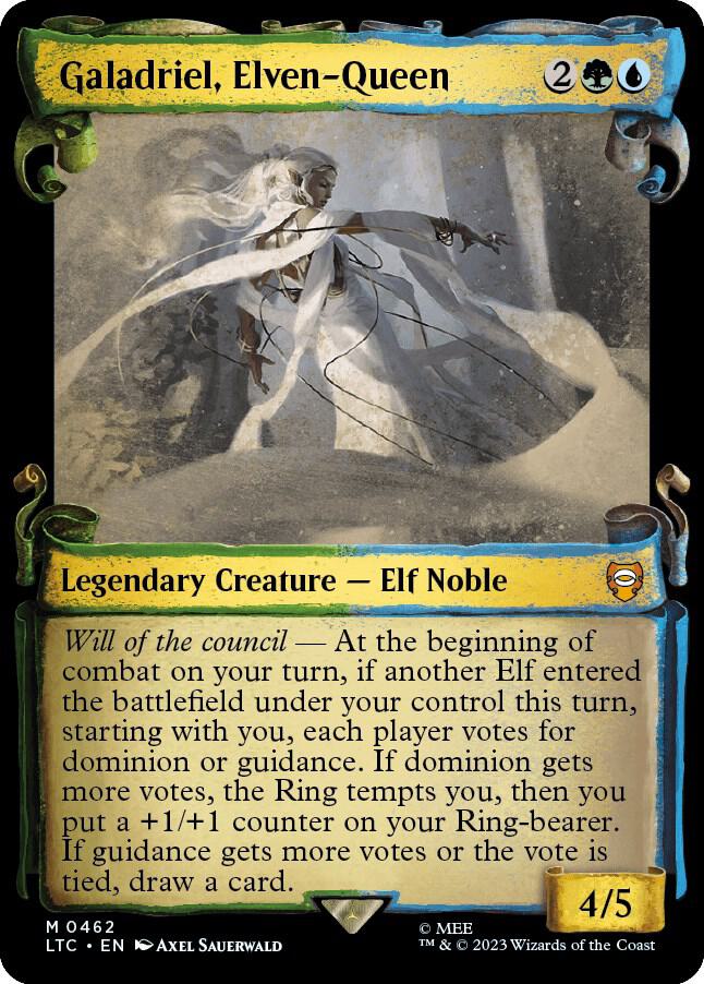 Galadriel, Elven-Queen 462 (Commander: The Lord of the Rings: Tales of Middle-earth)  - Showcase Scroll | Good Games Adelaide SA