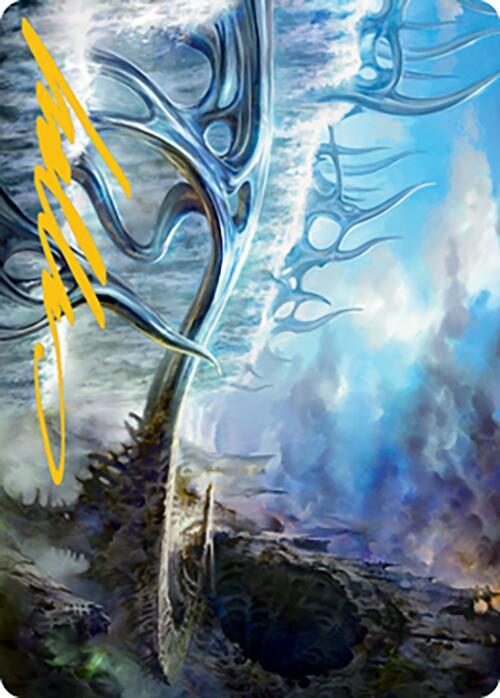 Mistvault Bridge Art Card Gold Stamped Signature 75 (Art Series: Modern Horizons 2)  | Good Games Adelaide SA