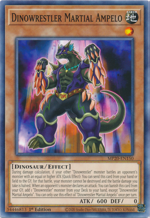 Dinowrestler Martial Ampelo [MP20-EN150] Common | Good Games Adelaide SA