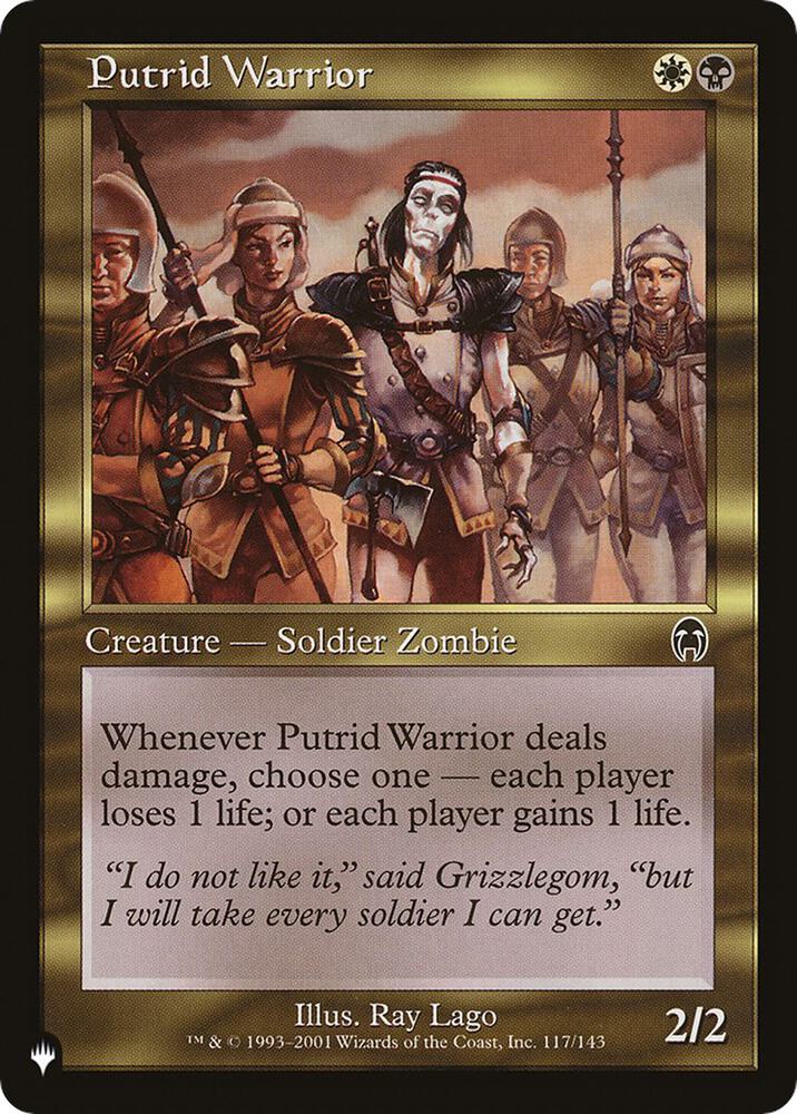 Putrid Warrior 117/143 (The List Reprints)  | Good Games Adelaide SA