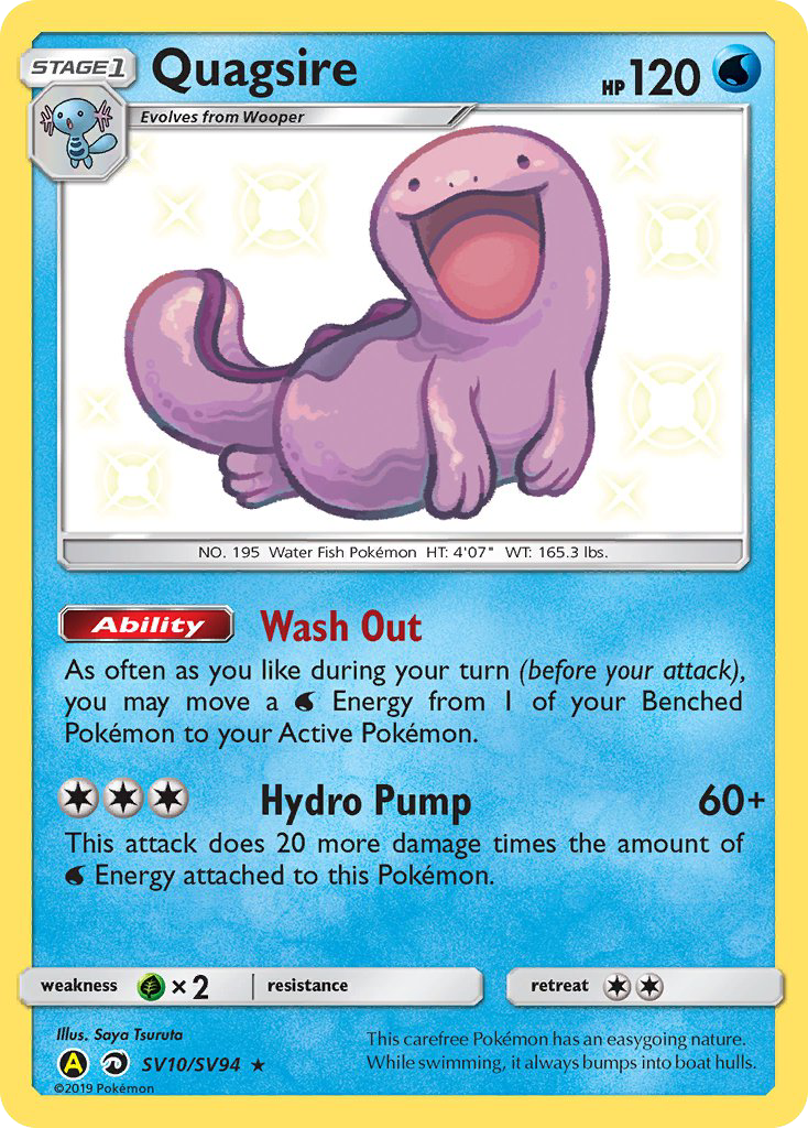Quagsire (SV10/SV94) [Sun & Moon: Hidden Fates - Shiny Vault] | Good Games Adelaide SA