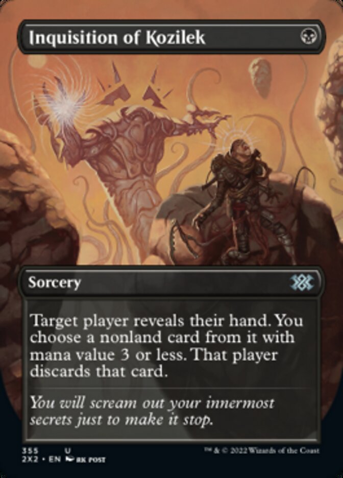 Inquisition of Kozilek (Borderless Alternate Art) [Double Masters 2022] | Good Games Adelaide SA