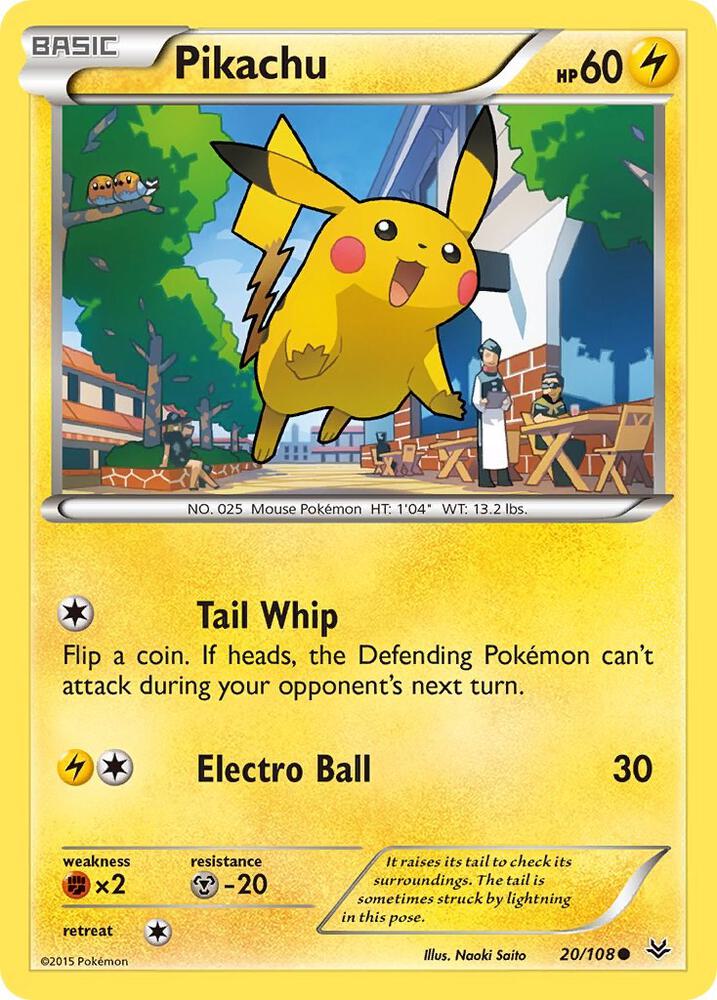 Pikachu 20/108 (XY - Roaring Skies)  | Good Games Adelaide SA