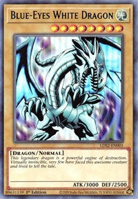 Blue-Eyes White Dragon (Green) [LDS2-EN001] Ultra Rare | Good Games Adelaide SA