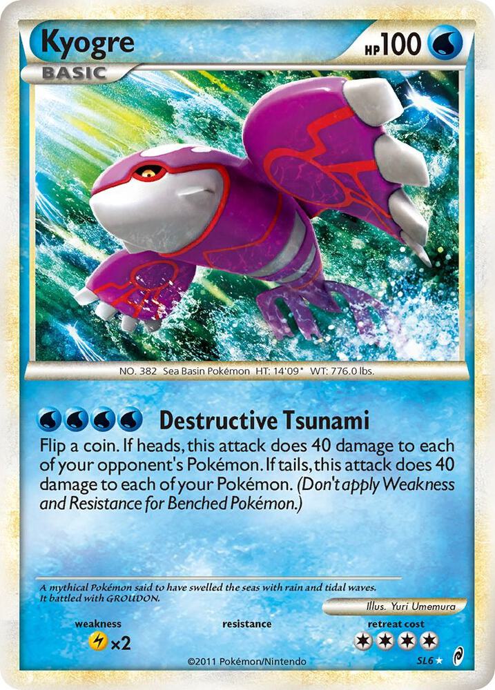Kyogre Shiny SL6 (Call of Legends)  - Holofoil | Good Games Adelaide SA