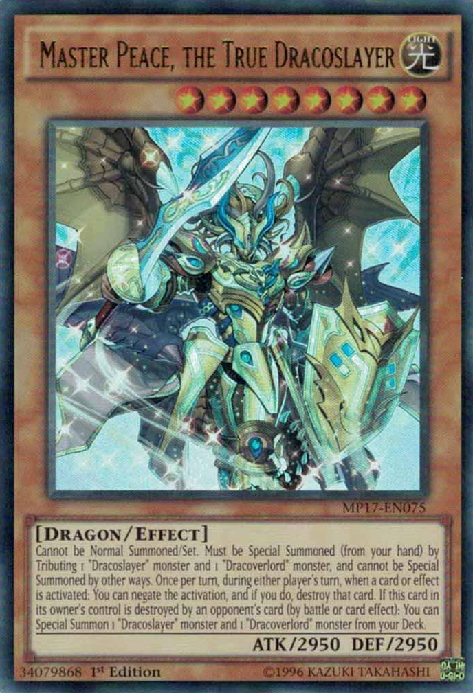 Master Peace, the True Dracoslayer [MP17-EN075] Ultra Rare | Good Games Adelaide SA