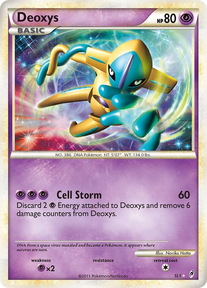 Deoxys Shiny SL1 (Call of Legends)  - Holofoil | Good Games Adelaide SA