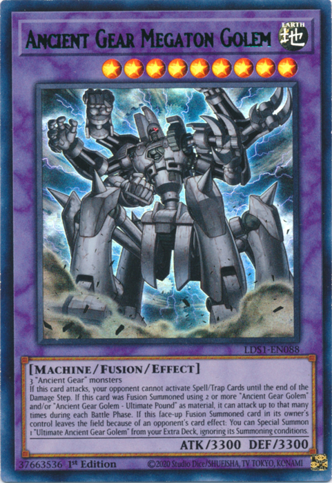 Ancient Gear Megaton Golem (Green) [LDS1-EN088] Ultra Rare | Good Games Adelaide SA