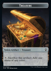 Treasure // Skeleton Double-sided Token [Commander Legends: Battle for Baldur's Gate Tokens] | Good Games Adelaide SA