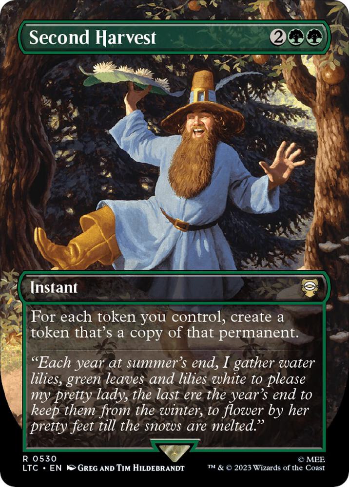 Second Harvest 530 (Commander: The Lord of the Rings: Tales of Middle-earth)  - Borderless Foil | Good Games Adelaide SA