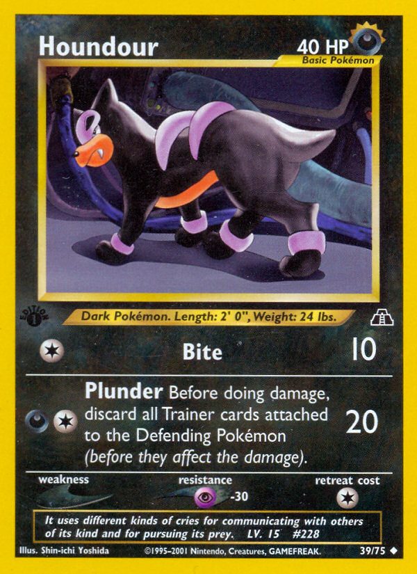 Houndour (39/75) [Neo Discovery 1st Edition] | Good Games Adelaide SA