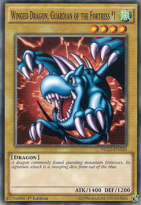 Winged Dragon, Guardian of the Fortress #1 [YGLD-ENA10] Common | Good Games Adelaide SA